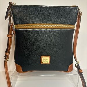 Dooney & Bourke Black and Tan Crossbody Bag